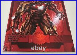 2024 Marvel Metal Universe Avengers #172 IRON MAN Red PMG Precious Gems 054/100