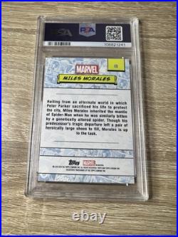 2024 Marvel Sapphire Miles Morales Orange Refractor /25 PSA 10