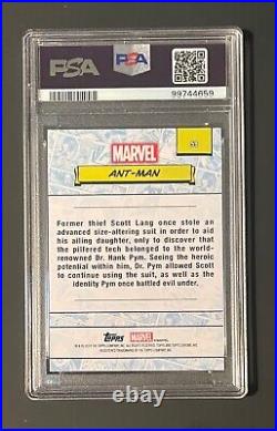 2024 Marvel Topps Chrome Sapphire PSA 10 ANT-MAN Gold Refractor /50