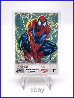 2024 Skybox 92 Marvel Masterpieces Platinum Plexi #87 Spider Man