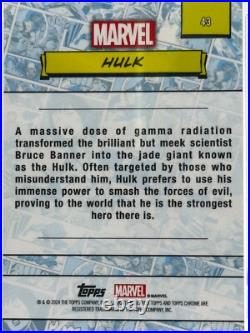 2024 Topps Chrome Marvel #43 HULK PSA 10 GEM MINT 2024 Topps Chrome Marvel #43 HULK PSA 10 GEM MINT