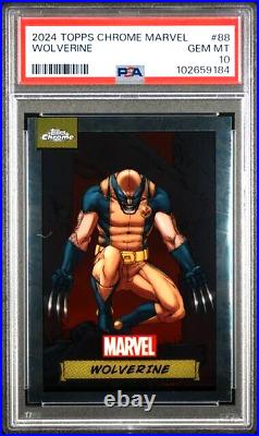 2024 Topps Chrome Marvel #88 Wolverine PSA 10 GEM MINT