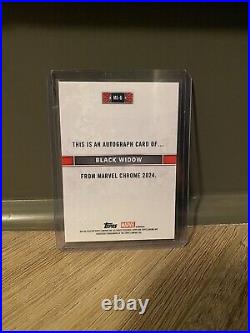 2024 Topps Chrome Marvel Black Widow Auto #/99 Green Wave (? US Seller) 2024 Topps Chrome Marvel Black Widow Auto #/99 Green Wave (? US Seller)