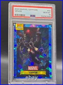 2024 Topps Chrome Marvel Blue Sapphire Venom #62 PSA 10