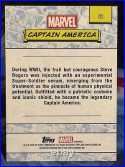 2024 Topps Chrome Marvel Captain America Refractor Red Wave /5 SSP Case Hit US