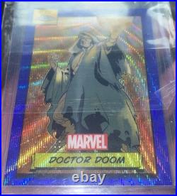 2024 Topps Chrome Marvel Dr. DOCTOR DOOM Blue Wave /150 Marvel Chrome Doomsday