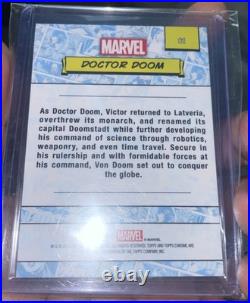2024 Topps Chrome Marvel Dr. DOCTOR DOOM Blue Wave /150 Marvel Chrome Doomsday