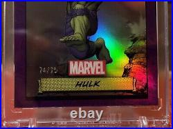 2024 Topps Chrome Marvel Hulk Purple Refractor 74/75