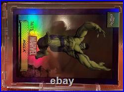 2024 Topps Chrome Marvel Hulk Purple Refractor 74/75