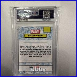 2024 Topps Chrome Marvel Sapphire Edition #1 Spider-man Psa 10