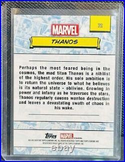 2024 Topps Chrome Marvel Sapphire Orange /25 Thanos