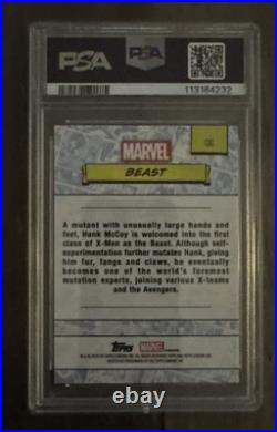2024 Topps Chrome Marvel Sapphire Orange X Men's Beast 7/25 PSA 10 2024 Topps Chrome Marvel Sapphire Orange X Men's Beast 7/25 PSA 10