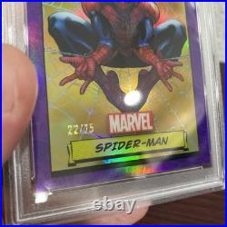 2024 Topps Chrome Marvel Spider-Man #1 Purple Refractor /75 (PSA 9) 2024 Topps Chrome Marvel Spider-Man #1 Purple Refractor /75 (PSA 9)