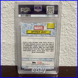 2024 Topps Chrome Marvel Spider-Man #1 Purple Refractor /75 (PSA 9) 2024 Topps Chrome Marvel Spider-Man #1 Purple Refractor /75 (PSA 9)