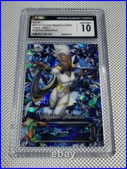2024 Topps Chrome Sapphire Marvel Storm Selections CGC 10