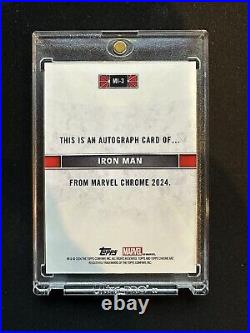 2024 Topps Marvel Chrome Iron Man Auto 03/75