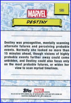 2024 Topps Marvel Chrome Sapphire Edition PURPLE REFRACTOR #150 Destiny 03/15