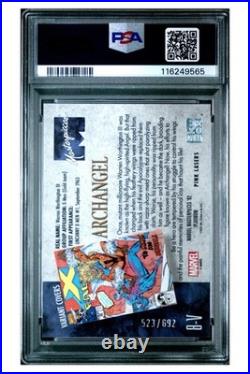 2024 UD MARVEL MASTERPIECES'92 PLATINUM #8V ARCHANGEL 692 PSA 10? Low Pop