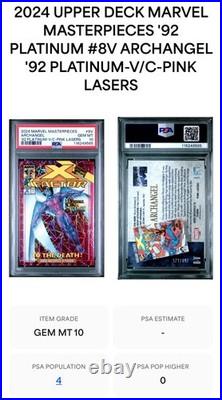2024 UD MARVEL MASTERPIECES'92 PLATINUM #8V ARCHANGEL 692 PSA 10? Low Pop