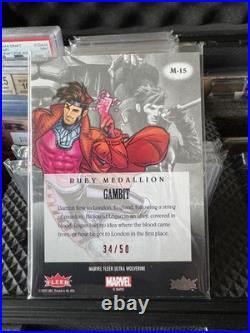 2024 UD Marvel Fleer Ultra Wolverine Gambit M-15 RUBY Medallion /50 X-MEN WOW 2024 UD Marvel Fleer Ultra Wolverine Gambit M-15 RUBY Medallion /50 X-MEN WOW