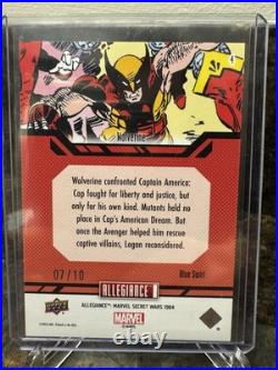 2024 Upper Deck Marvel Allegiance Secret Wars Wolverine Blue Swirl 7/10 2024 Upper Deck Marvel Allegiance Secret Wars Wolverine Blue Swirl 7/10