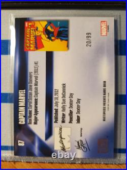 2024 Upper Deck Marvel Masterpieces #87 Captain Marvel Tier 4 #20/99 Rare SP