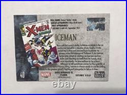 2024 Upper Deck Marvel Masterpieces'92 Iceman Seismic Gold 85/92 2024 Upper Deck Marvel Masterpieces'92 Iceman Seismic Gold 85/92