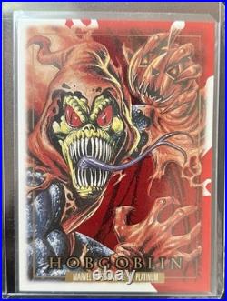 2024 Upper Deck Marvel Masterpieces'92 Platinum Red PMG 56 / 100 Hobgoblin #33 2024 Upper Deck Marvel Masterpieces'92 Platinum Red PMG 56 / 100 Hobgoblin #33