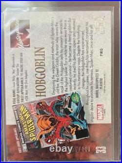 2024 Upper Deck Marvel Masterpieces'92 Platinum Red PMG 56 / 100 Hobgoblin #33 2024 Upper Deck Marvel Masterpieces'92 Platinum Red PMG 56 / 100 Hobgoblin #33