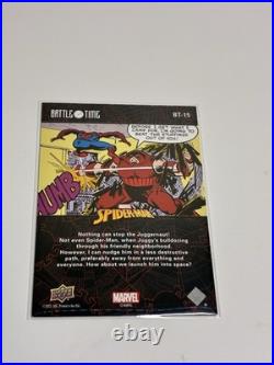 2024 Upper Deck Marvel Spider-Man BT-15 Spider-Man vs Juggernaut Gold Foil 15/33 2024 Upper Deck Marvel Spider-Man BT-15 Spider-Man vs Juggernaut Gold Foil 15/33