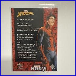 2024 Upper Deck Marvel Spider-Man Peter Parker Gold 31/33 Foil #1 2024 Upper Deck Marvel Spider-Man Peter Parker Gold 31/33 Foil #1