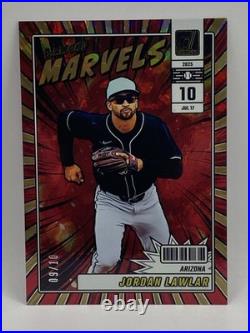 2025 Donruss Diamond Marvels Jordan Lawlar Red /10 #17 SSP Arizona