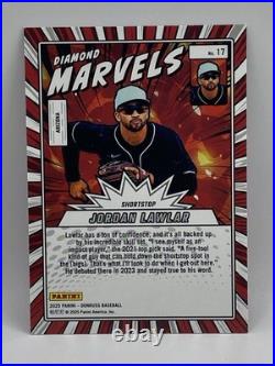 2025 Donruss Diamond Marvels Jordan Lawlar Red /10 #17 SSP Arizona