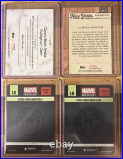 2025 Marvel- Ghost Spider- 4 Card Lot- Must Have Gold /50 Artist Auto