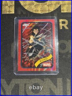 2025 Marvel Topps Chrome Echo Red Wave Refractor /5 RARE HARD TO FIND