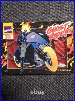 2025 Marvel Topps Chrome Ghost Rider 35th Anniversary GR-1 3/5