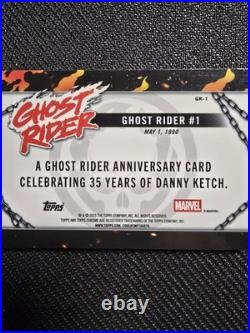 2025 Marvel Topps Chrome Ghost Rider 35th Anniversary GR-1 3/5