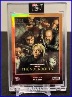 2025 Marvel Topps NOW Thunderbolts GOLD FOIL #d /25