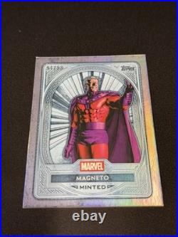 2025 SDCC Topps Marvel Mint Magneto 91/99 On The Platinum Parallel