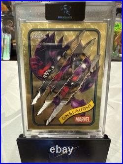 2025 Topps Chrome Marvel 1/1 Superfractor Claw Onslaught #68 Gold Vinyl SSP