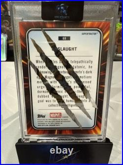 2025 Topps Chrome Marvel 1/1 Superfractor Claw Onslaught #68 Gold Vinyl SSP
