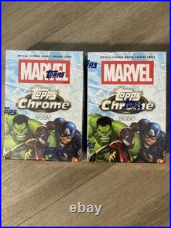 2025 Topps Chrome Marvel Blaster Box Sealed New Lot Of 2 Free Shipping