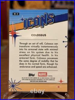 2025 Topps Chrome Marvel Colossus /5 Icons Red Wave #MI-8 2025 Topps Chrome Marvel Colossus /5 Icons Red Wave #MI-8
