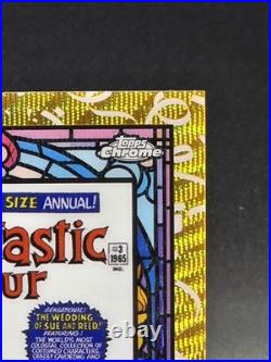 2025 Topps Chrome Marvel FANTASTIC FOUR Diamond Anniversary Relic Gold /50 2025 Topps Chrome Marvel FANTASTIC FOUR Diamond Anniversary Relic Gold /50