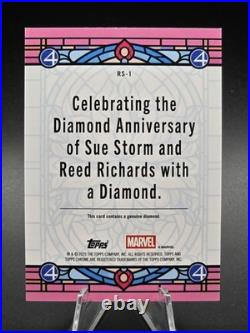 2025 Topps Chrome Marvel FANTASTIC FOUR Diamond Anniversary Relic Gold /50 2025 Topps Chrome Marvel FANTASTIC FOUR Diamond Anniversary Relic Gold /50