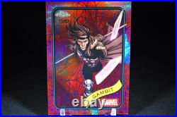 2025 Topps Chrome Marvel Gambit Blue & Red Spider Web Refractor 3/62