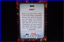 2025 Topps Chrome Marvel Gambit Blue & Red Spider Web Refractor 3/62