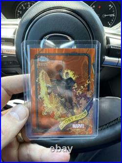 2025 Topps Chrome Marvel Ghost Rider #183 Orange Lava Refractor 22/25
