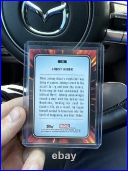 2025 Topps Chrome Marvel Ghost Rider #183 Orange Lava Refractor 22/25