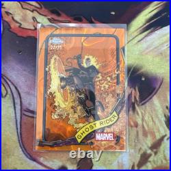 2025 Topps Chrome Marvel Ghost Rider #183 Orange Lava Refractor 22/25